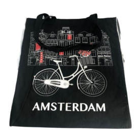 Katoenen Bag 20 Black Bike/Canalhouse 12 stuks (8050)