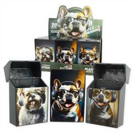 12 Sigarettendoosjes MUSICAL DOGS voor 20 sigaretten