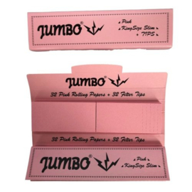 Jumbo Connoisseur PINK Paper and Filters (9592)