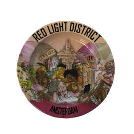 6 stuks Asbak  Tin Red Light District 5 (8174)