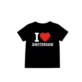 T- Shirt I Love Amsterdam mt 164 black