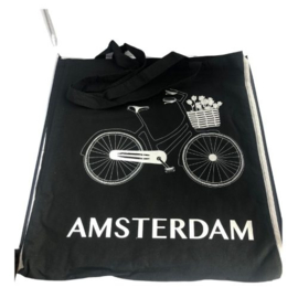 Katoenen Bag 13 Black Bike 12 stuks (8054)