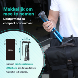 Ultra Grip Wandelstok - Zwart