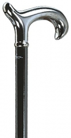 Wandelstok Chroom Derby zwart