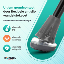 Ultra Grip Wandelstok - Zwart