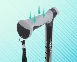 Ultra Grip Wandelstok - Zwart