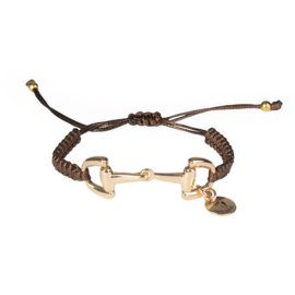 Gevlochten armband met bitje
