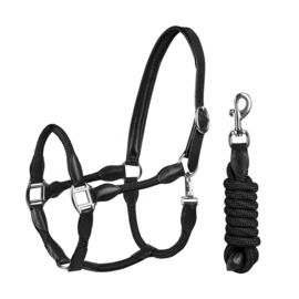 Horka halsterset leer met touw
