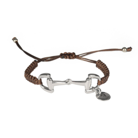 Gevlochten armband met bitje