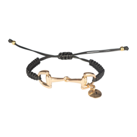 Gevlochten armband met bitje