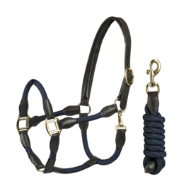 Horka halsterset leer met touw