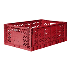 AyKasa Folding Crate Maxi Box - Tile Red