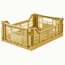 AyKasa Folding Crate Midi Box - Gold