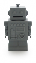 KG Design Spaarpot Robot - Donker grijs