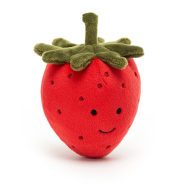 Jellycat Fabulous Fruit Strawberry - Knuffel Aardbei (8 cm)
