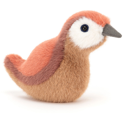 Jellycat Birdling Robin - Knuffel Roodborstje (10 cm) | Jellycat | Gras