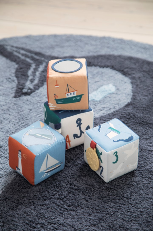 Sebra Stoffen Baby Blokken Seven Seas | Speelgoed | Gras Sebra Stoffen Baby Blokken Daydream | Speelgoed | Gras