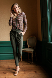 Downstairs bonded Trouser Green Studio Anneloes