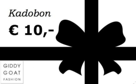 Kadobon € 10,-