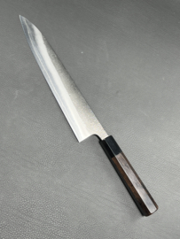 Konosuke Sanjo SKD Nashiji gyuto (chef's knife), 240 mm, Ebony/Black horn, -saya-
