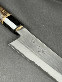 Mutsumi Hinoura Ajikataya SS polished Gyuto (chef's knife), 240 mm - octagonal -