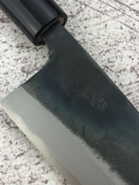 Tosa Motokane Aogami #1 Wa-Deba kuroishi (cleaver), 150 mm -double bevel-