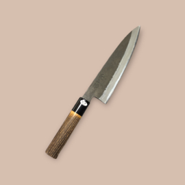Chozaburo x Hinoura Kuroichi Gyuto (chef’s knife), Shirogami, stainless clad. 180 mm