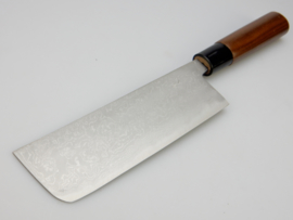 Tosa Matsunaga Aogami damascus Nakiri Jigata (vegetable knife), 165 mm