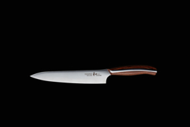 Mitsuboshi Nagomi Petty (office knife), 150 mm -brown pakkawood handle-