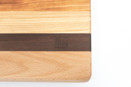 Unique cutting board (handmade), Beech, walnut, ash, cherry.