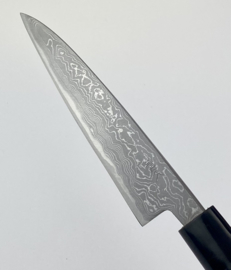 Tosa Matsunaga Aogami damascus petty (office knife), 120 mm