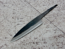 Kagemitsu Amefuri, Petty, 110 mm, Sanmai, Aogami #1, -non-stainless cladding - sharpened.