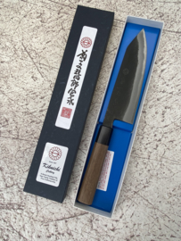 Kikuichi Kuroichi White#2 Santoku Sanmai, Walnoot octagonaal heft  -180 mm-