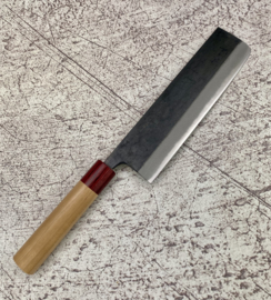 Muneishi Aogami Nakiri (vegetable knife), 180 mm -Kuroichi-