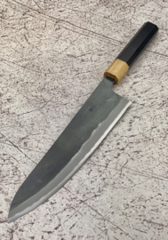 CUSTOM Kagemitsu Amefuri Kurouchi Aogami #1 Gyuto (chef's knife), 240 mm