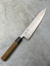 Fukushima 素晴らしい Subarashī, Aogami Super, Gyuto (Chef's knife) 210 mm,  Oak handle