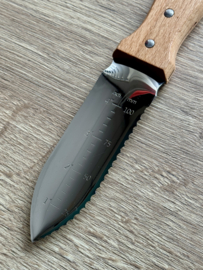 Nisaku Tomita Japanese Hori Hori knife Mini - Semi-serrated - [No.6200]