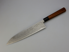 Tosa Matsunaga Aogami damascus Gyuto (chefsmes), 210 mm