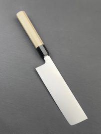 Konosuke HD-2 Wa-Nakiri (vegetable knife), Octagonal handle, Honoki/horn, 180 mm -Saya-