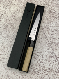 Konosuke HD-2 Wa-Petty (office knife), Octagonal handle, Honoki/buffalohorn, 150 mm -Saya-