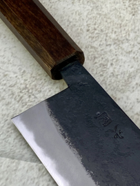 Hinokuni Shirogami #1 Nakiri kuroichi Sanmai, Eik octagonaal -210 mm-