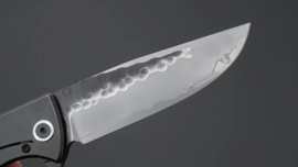 Nigara SG2 Tsuchime Damascus Folding Knife Carbon Fiber Handle