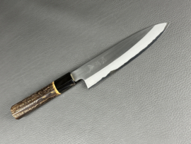 Mutsumi Hinoura Ajikataya SS Polished Petty (office knife), 150 mm - octagonal -