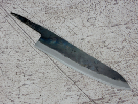 Kagemitsu Amefuri, Gyuto, 210 mm, Sanmai, Aogami #1, -non-stainless cladding - sharpened-