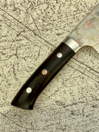 Takeshi Saji Rainbow Damascus Nakiri (vegetable knife), 165 mm