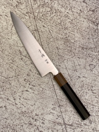 Konosuke HD-2 Wa-Gyuto (chefsmes), octagonaal Khii Ebbenhout, 240 mm - met saya -