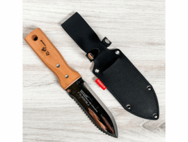 Nisaku Tomita Japanese Hori Hori knife Mini - Semi-serrated - [No.6200]