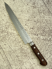 Kagemitsu Senshi VG-10 Tsuchime damascus Sujihiki 240 mm (vismes/trancheermes)