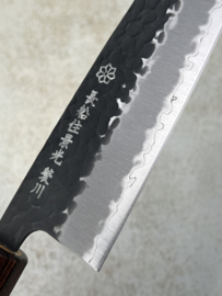 Kagemitsu ミノガワ Minogawa Tsuchime, Santoku 165 mm (universal knife), Aogami Super Kurohada Steel