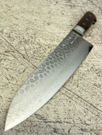 Kagemitsu Senshi VG-10 Tsuchime damascus Gyuto 240 mm (chefsmes)